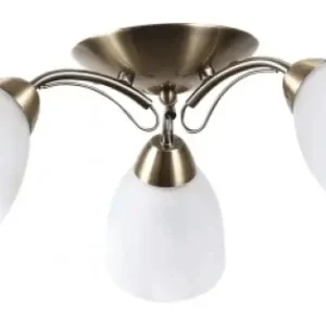 Doar azi Lustra Orleans Alb+Alama 3XE27 60W