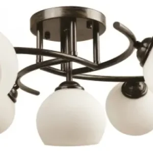 Lustra Ramona Wenge+Alb 5XE27 60W Ofertă