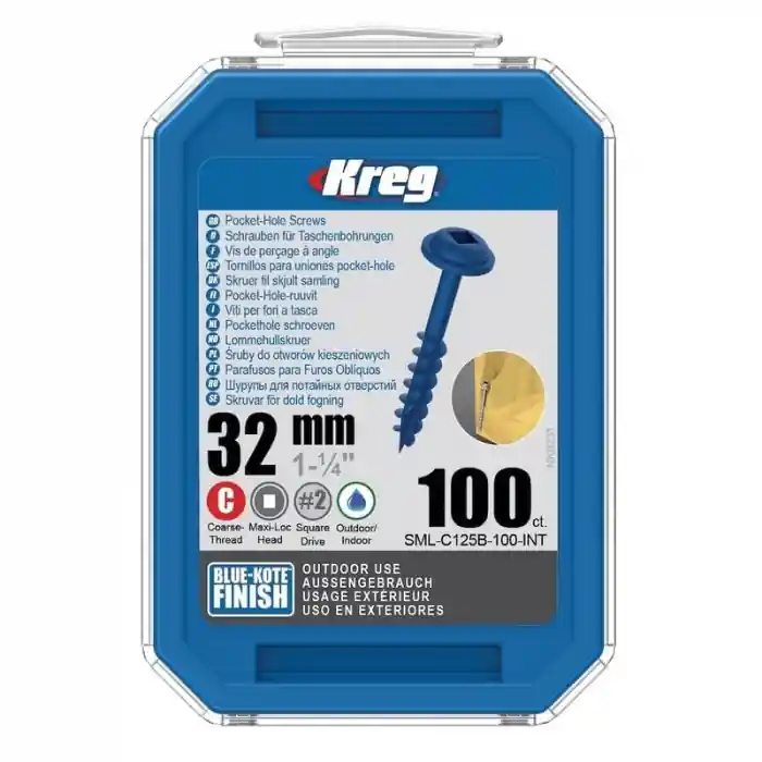 Set holtsuruburi pentru gauri in lemn Kreg SML-C125B-100, Ø8x32 mm, 100 bucati Livrare expres