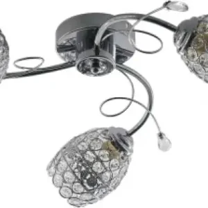 Lustra Saphire Crom+Alb 3xE27 60W Chilipir