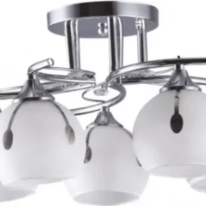 Lustra Sereno Alb+Crom 5XE27 60W Ultima șansă