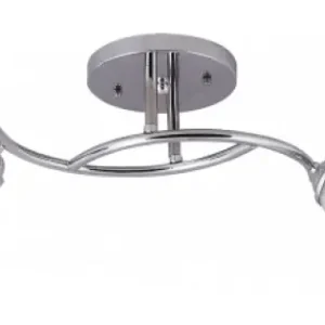 Preț promoțional Lustra Silvia Crom+Alb 2XE27 60W