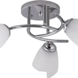 Lustra Silvia Crom+Alb 3XE27 60W Cumpără online