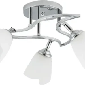 Lustra Tania Crom+Alb 3XE27 60W Cel mai vândut