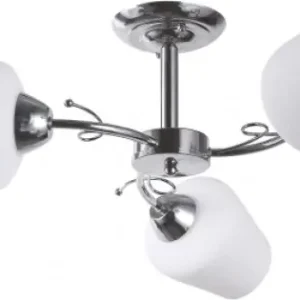 Nu rata Lustra Veda Alb+Crom 3XE27 60W