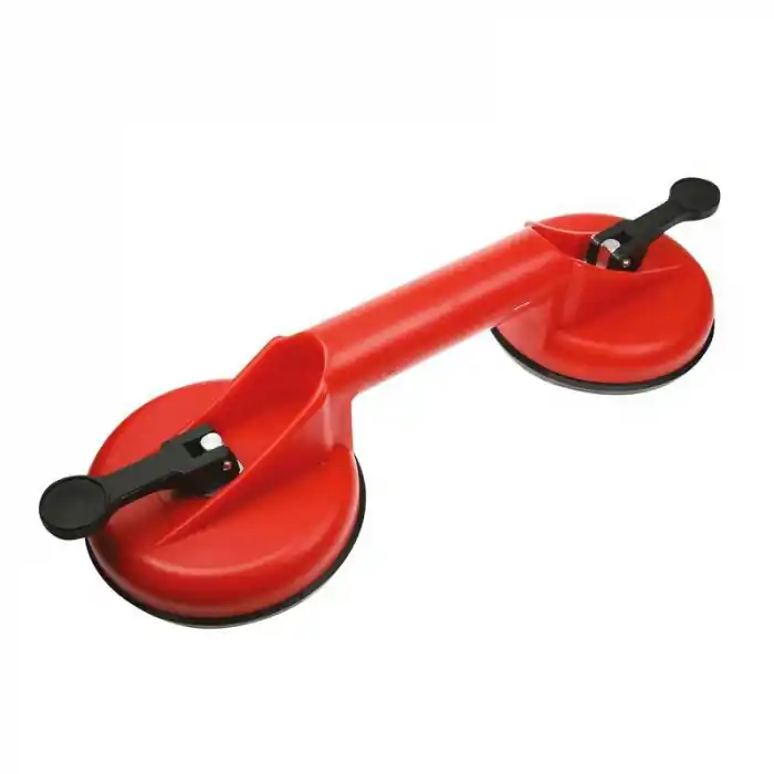 Plată securizată Dispozitiv pentru manipulat sticla cu doua ventuze Toolland HSC2, Ø115 mm