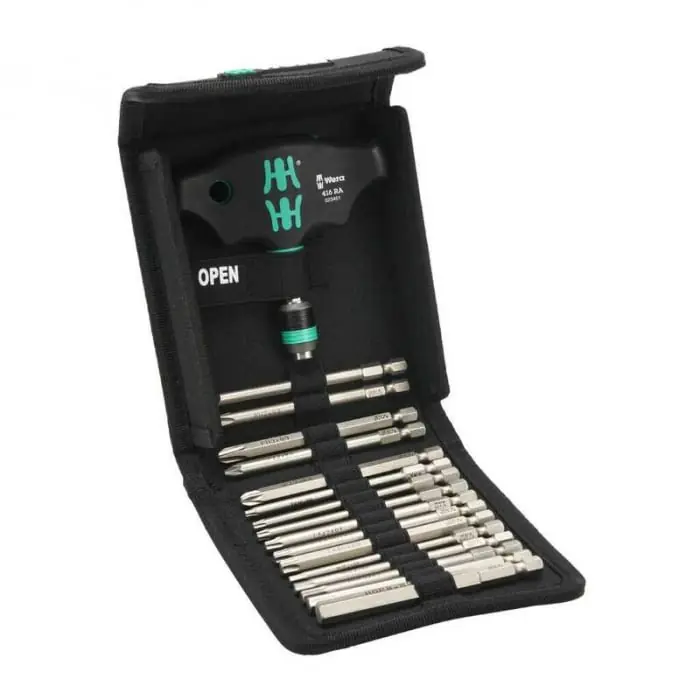 Set surubelnita si biti Wera 05023471001, 17 piese Super ofertă