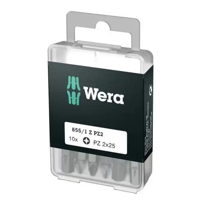 Expediere rapidă Set de biti Pozidrive 855/1 Z Wera 05072404001, PZ2x25 mm