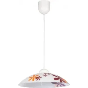 Noutate Pendul Dahlia 1xE27 60W alb mov