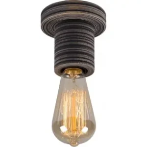 Plafoniera Durin Negru 1xE27 40W D200 Retur ușor