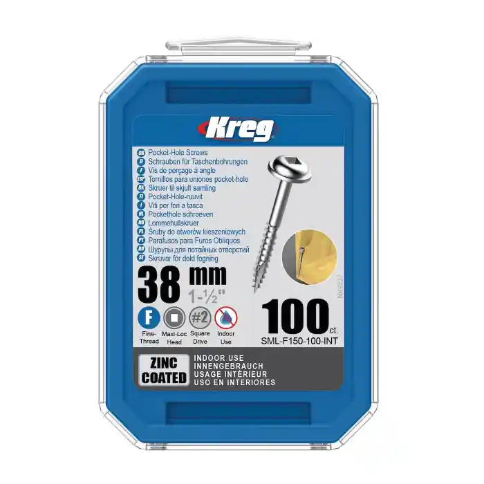 Preț promoțional Set holtsuruburi pentru gauri in lemn Kreg SML-F150-100, Ø8x38 mm, 100 bucati