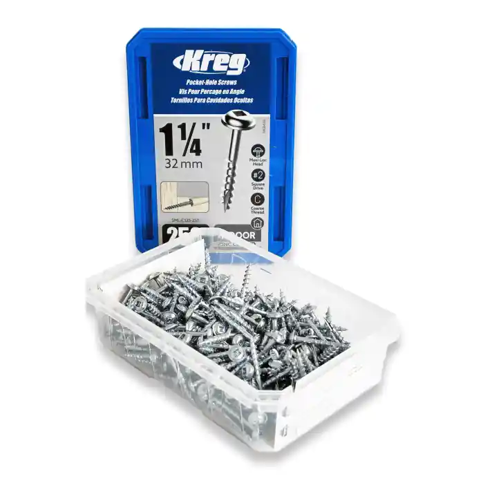 Nu rata Set holtsuruburi pentru gauri in lemn Kreg SML-C125-250, Ø8x32 mm, 250 bucati