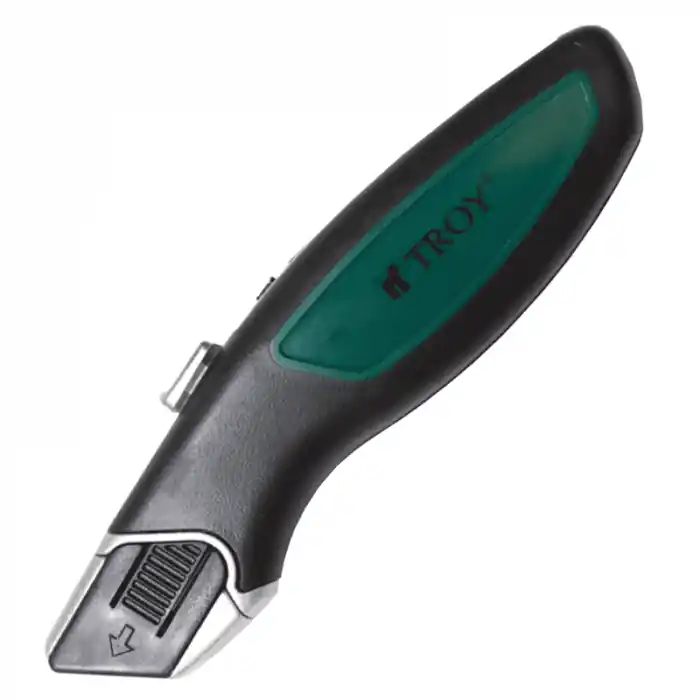 Promoție Cutter utilitar cu lama autoretractabila Troy 21606, 60 mm