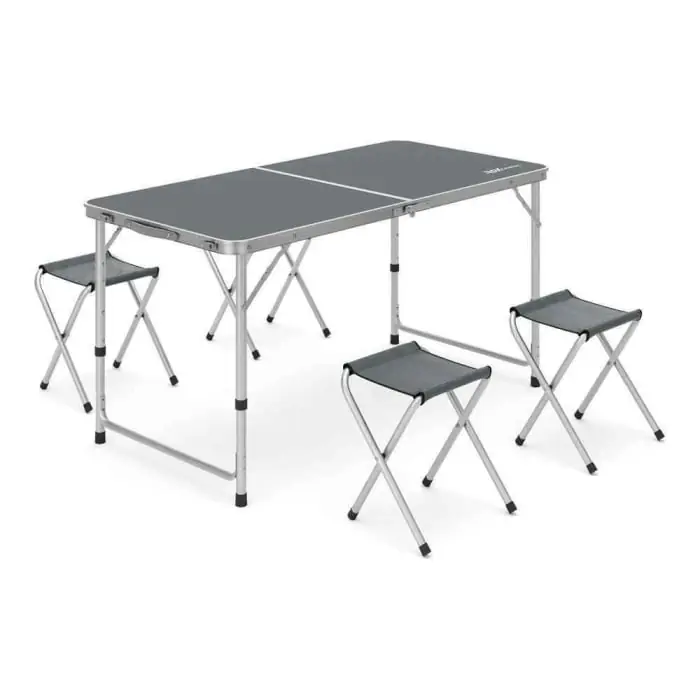 Set masa pliabila cu patru scaune ROX Wood 153CAMP0313, 5 piese Doar azi