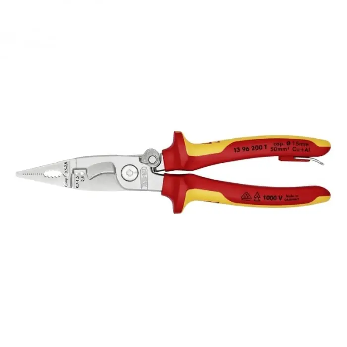Expediere rapidă Cleste profesional combinat izolat Knipex 13 96 200 T, 200 mm, 6 in 1