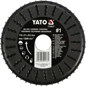 Cel mai vândut Freza raspel 118x21x22.2mm, nr.1 YT-59177