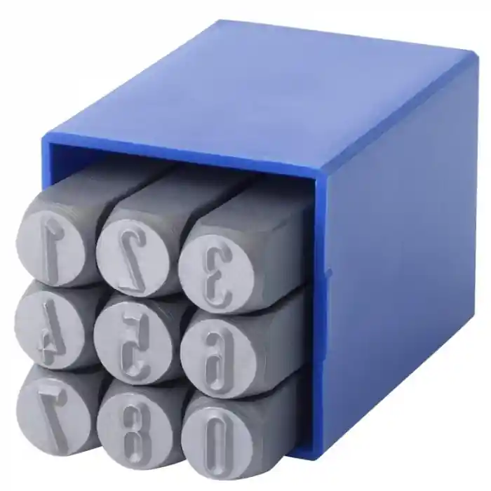 Set poansoane de marcat cifre Gravurem 01007000, 7 mm, 9 piese Retur gratuit