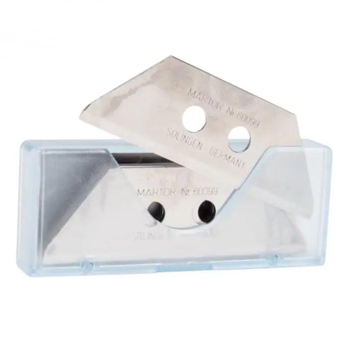 Ofertă Set lame de rezerva tip trapez pentru cuttere profesionale Martor 60099, 10 bucati