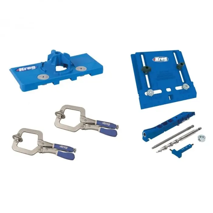 Vezi acum Set dispozitive pentru ghidare si frezare plus clesti Kreg KHI-PROMO-INT21, 9 piese