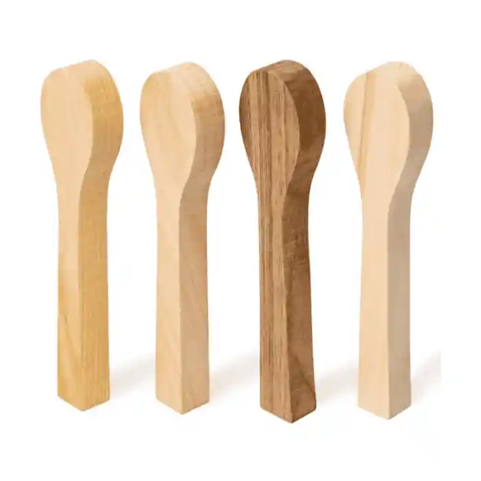 Set blocuri din lemn pentru modelat lingurite Beavercraft BB2, 4 piese Popular