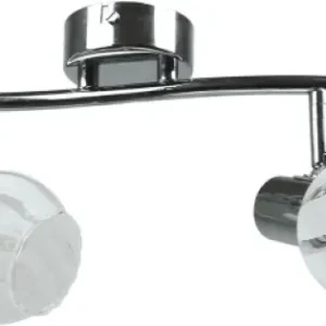 Spot Bara Orbit Alb+Crom 2XE14 40W Reducere specială