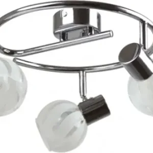 Cel mai vândut Spot Bara Orbit Alb+Crom 3XE14 40W Circular