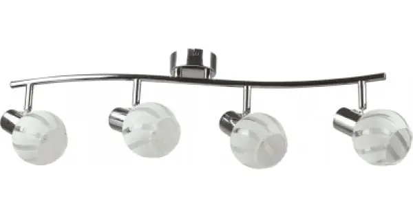 Spot Bara Orbit Alb+Crom 4XE14 40W Ofertă specială