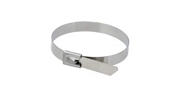 Set 20 coliere metalice auto, 4.6 x 360 mm , otel inoxidabil, Dedra Ofertă