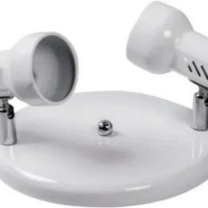 Spot Bara Rodin Alb 2XE27 Circular Chilipir