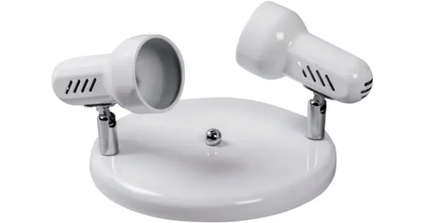 Spot Bara Rodin Alb 2XE27 Circular Chilipir