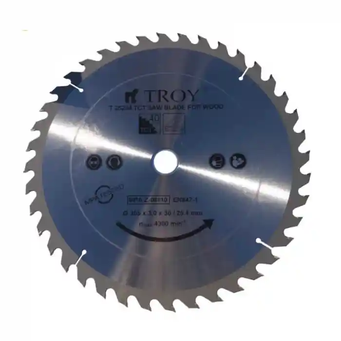 Livrare rapidă Disc pentru fierastrau circular, taiere lemn Troy 25254, Ø305 x 30/25.4 mm, 40 dinti