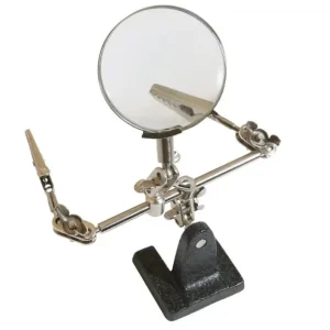 Suport pentru lipit cu lupa si clestisoare Mannesmann M572, Ø60 mm Mai ieftin