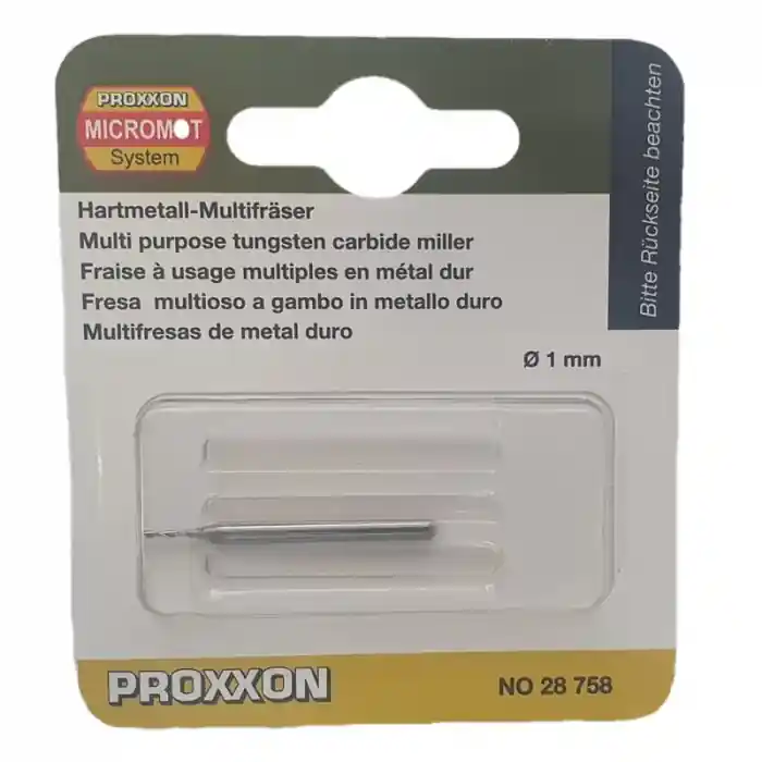 Preț redus Freza din carbura de tungsten Micromot Proxxon 28758, Ø1 mm