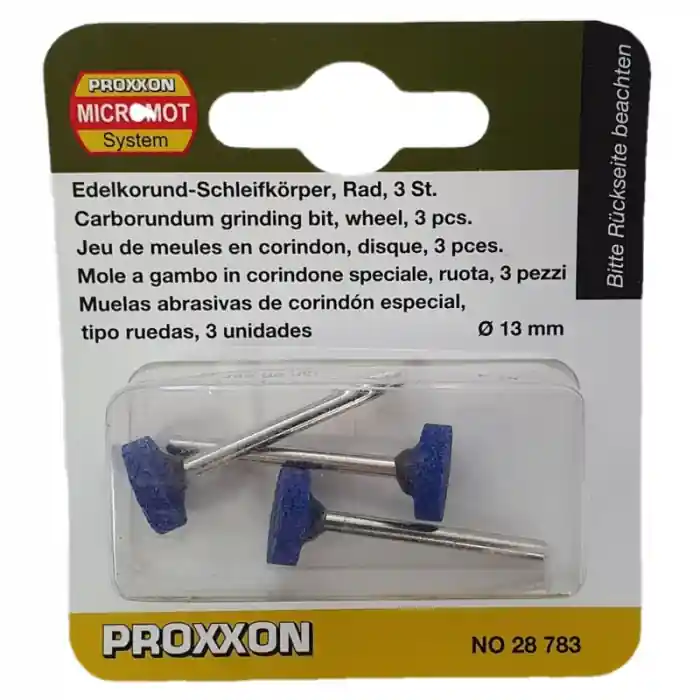 Ofertă specială Set biaxuri din corindon in forma de disc de Micromot Proxxon 28783, Ø13mm, 3 bucati