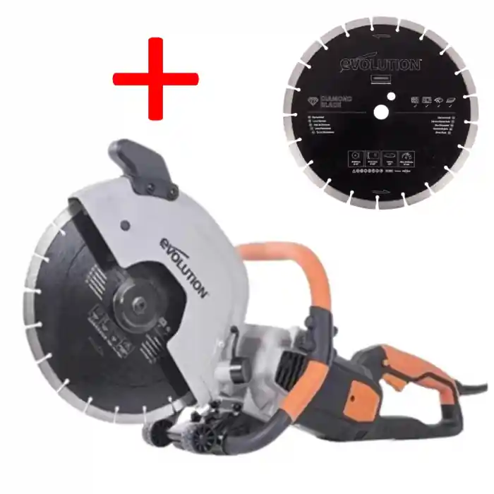 Livrare rapidă Masina electrica de debitat zidarie, beton si piatra naturala R300DCT Evolution 012-0003, 2400 W, Ø300 mm+CADOU