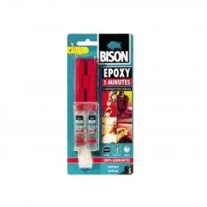 Adeziv epoxidic bicomponent rapid BISON Epoxy 5 minute, 2 x12ml Reducere extra