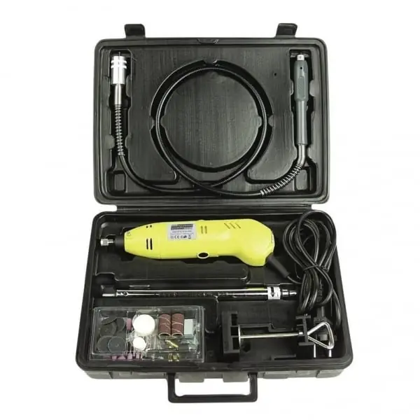 Reducere extra Mini polizor Mannesmann 92571, 130 W, 80 piese