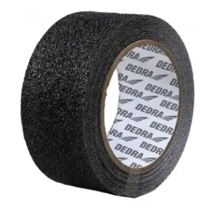 Banda anti-alunecare 50mm x 18m, PVC negru, grosime 0,13mm adeziva negru pentru scari si trepte de Interior si exterior, aplicare pe metal, lemn, gresie, ciment Discount