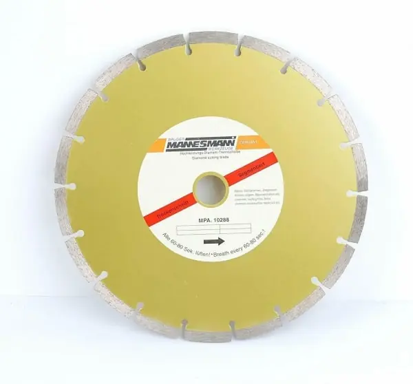 Disc diamantat segmentat pentru fierastrau circular Mannesmann 1245-125, Ø125 mm Ofertă de sezon