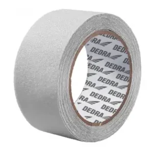 Super ofertă Banda anti-alunecare 50mm x 5m, transparenta adeziva pentru scari si trepte de Interior si exterior, aplicare pe metal, lemn, gresie, ciment