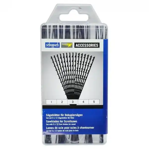 Set lame pentru fierastrau de traforaj Scheppach 88000010, 60 piese Ofertă de sezon