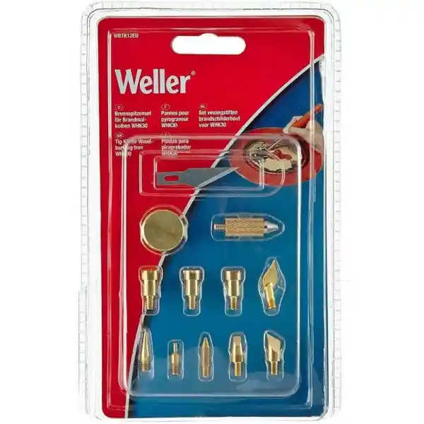 Popular Varfuri rezerva pirogravura pentru WHK30EU Weller WBTK12EU, 12 piese