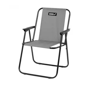Scaun de camping si plaja, pliabil, 52x58x72 cm gri Dedra Greutate maxima 100 kg Reducere