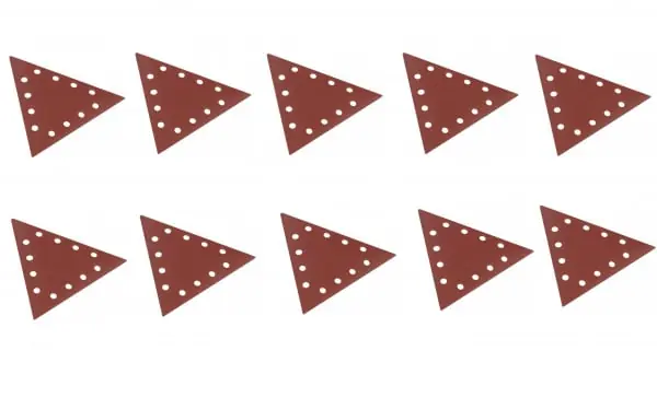 Set discuri abrazive triunghiulare pentru masinile de slefuit Scheppach 7903800605, granulatie 180, 10 bucati Ofertă specială