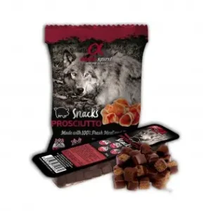 Snack recompensa pentru caine presat la rece Alpha Spirit, cu prosciutto, 50 g Comandă acum