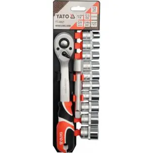 Trusa tubulare 12 piese 1/2" YT-38821 Chilipir