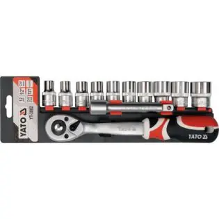 Trusa tubulare 12 piese 1/2" YT-3882 Livrare rapidă