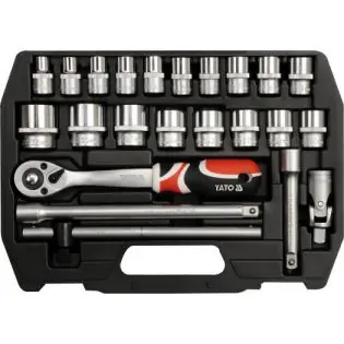 Set tubulare+antrenor 23buc,1/2" YT-3873 Livrare rapidă
