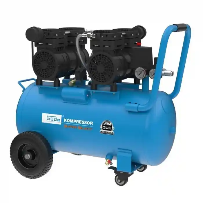 Compresor cu 2 pistoane AIRPOWER 275/8/50 SILENT Guede 50138, 1500 W, 50 L, 8 bari Retur ușor