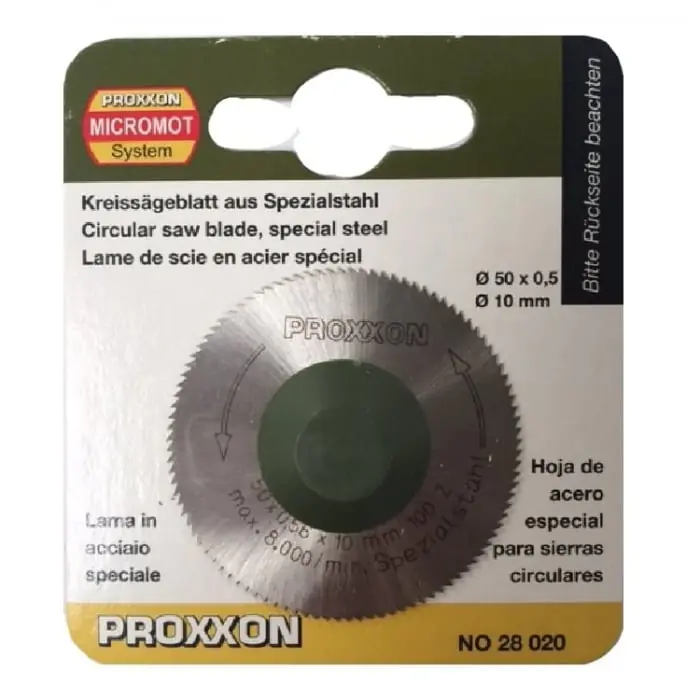Disc HSS pentru KS 230, taiere metal, lemn, plastic Proxxon 28020, Ø50x10 mm, 100 dinti Cumpără acum
